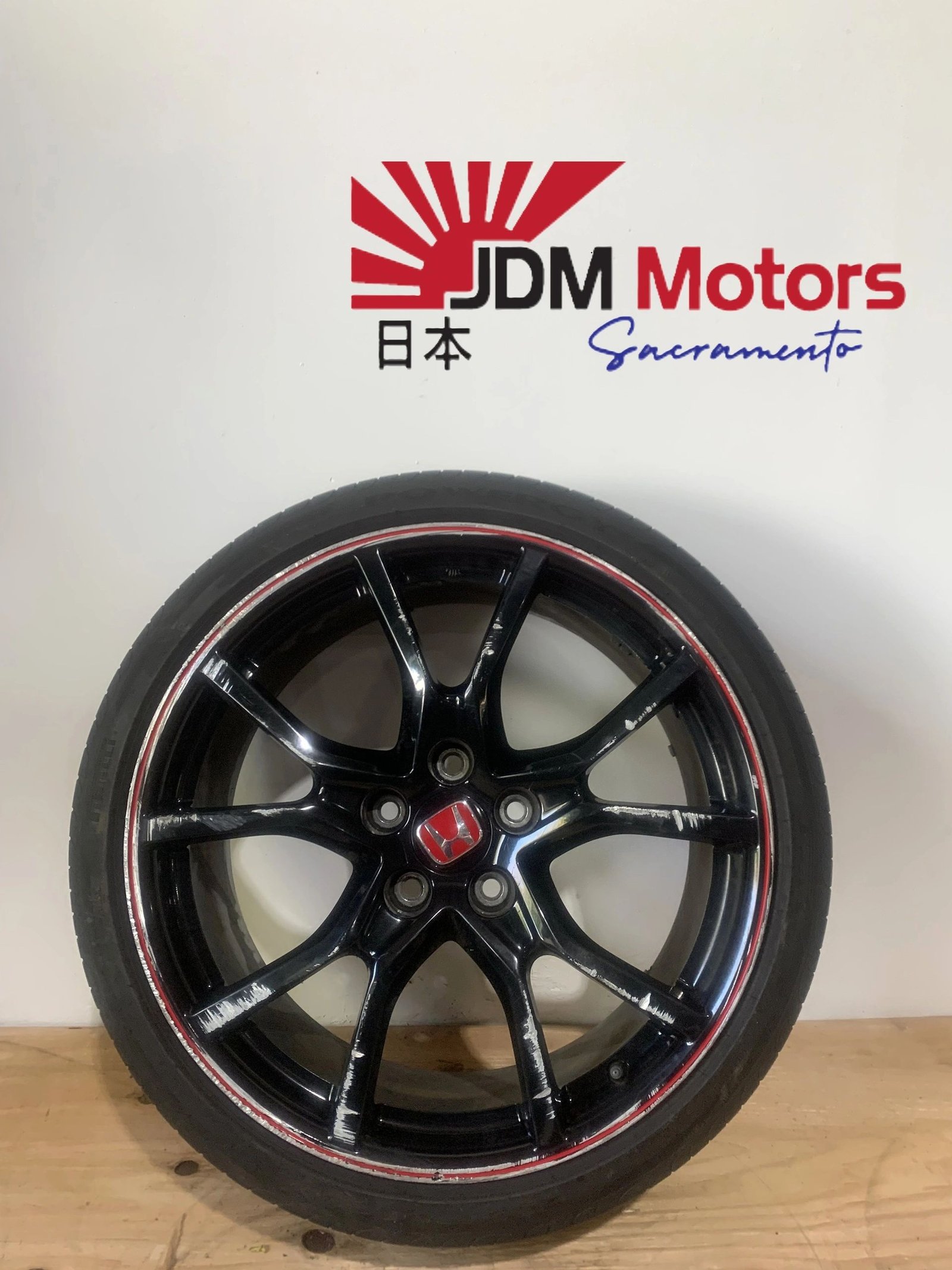 USED JDM OEM HONDA CIVIC TYPE R 17-19 OEM WHEEL RIM 20X8.5 20" W/ TIRE 255/35ZR20 97W 85K - Image 3