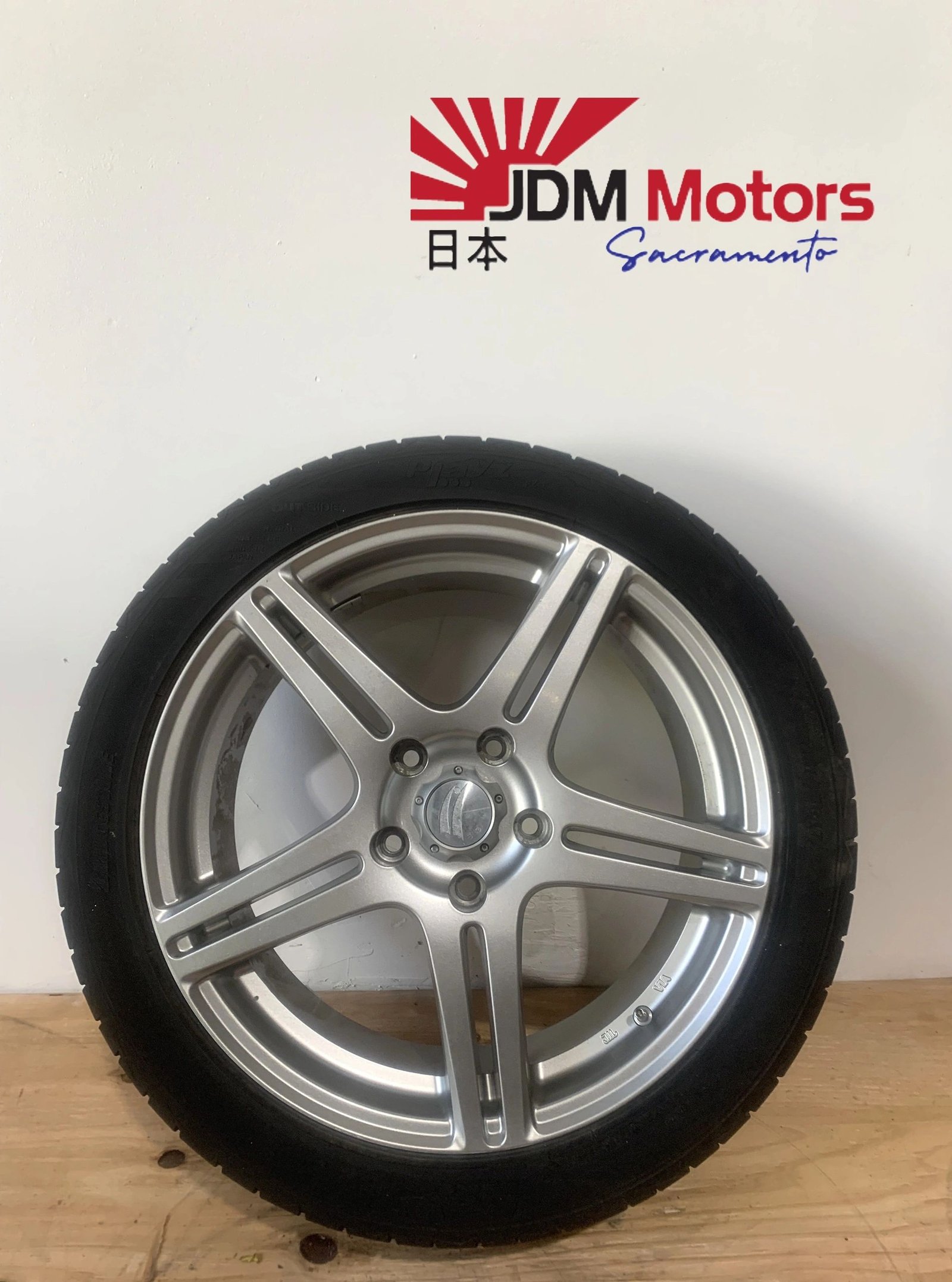 Used JDM BEO / Bridgestone 17” Alloy Wheels – 5x100 – Set of 4 - Image 2