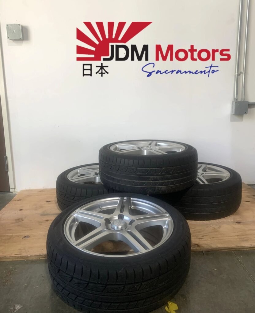 Used JDM Beo / Bridgestone 17” Alloy Wheels – 5X100 – Set of 4
