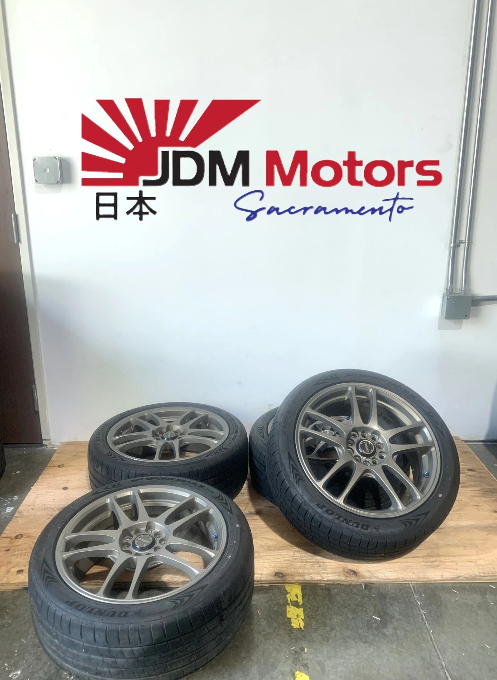 JDM RAYS RIMS 215/45R17 WITH DUNLOP SP SPORT MAXX 062+ TIRES - Image 3
